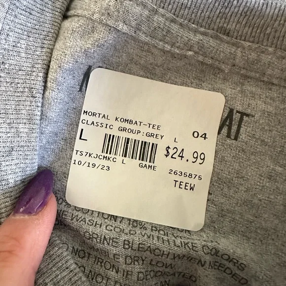 Mortal Kombat Men’s Video Game Shirt Large - Picture 3 of 4